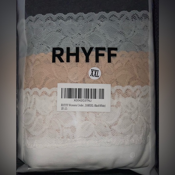 RHYFF Women’s Underwear Panties High Cut Lace Panty Stretch Soft Hipster - NWT - Picture 10 of 10
